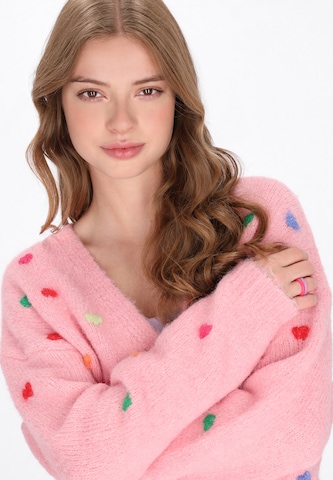 Cardigan MYMO en rose