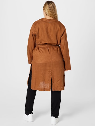 SAMOON Sommerfrakke i brun