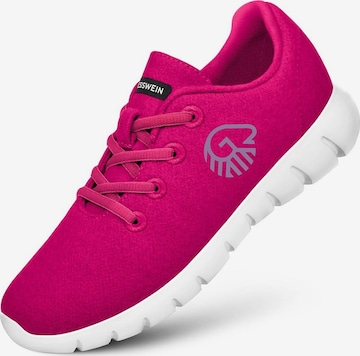 GIESSWEIN Platform trainers 'Merino Runners ' in Pink: front