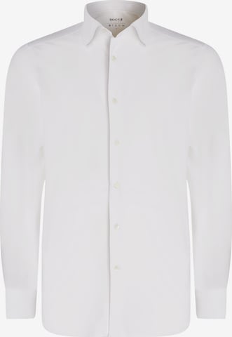 Boggi Milano Slim fit Button Up Shirt in White: front