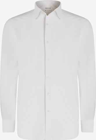 Coupe slim Chemise Boggi Milano en blanc : devant