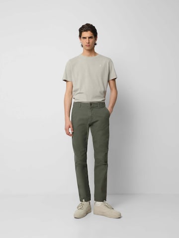 Scalpers Normální Chino kalhoty – zelená