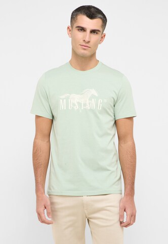 MUSTANG T-Shirt 'Austin' in Grün
