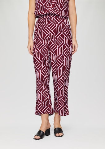 s.Oliver BLACK LABEL Wide leg Trousers in Red