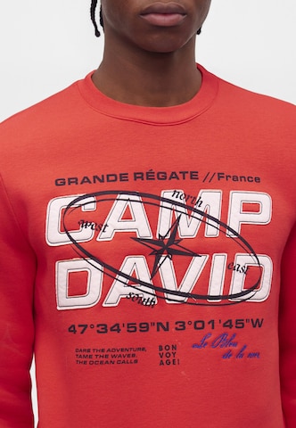 CAMP DAVID Sweatshirt in Orange
