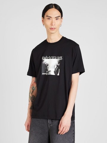 T-Shirt 'TeScorpion' BOSS en noir : devant