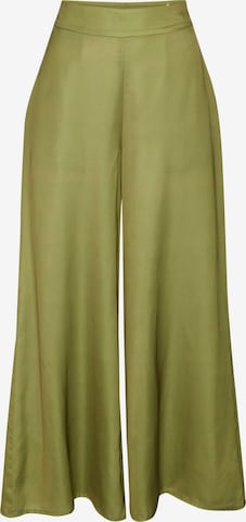 Wide leg Pantaloni de la LASCANA pe verde: față