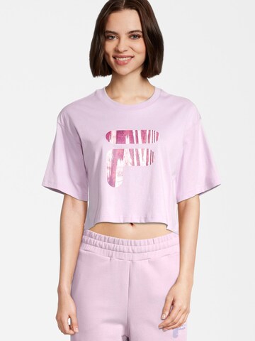 FILA - Camisa 'BOTHEL' em rosa: frente