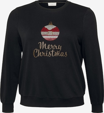 Sweat-shirt 'CARXMAS SNOW' ONLY Carmakoma en noir : devant