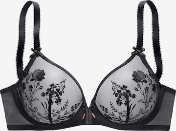 Sutien de tricou Sutien de la LASCANA pe negru: față