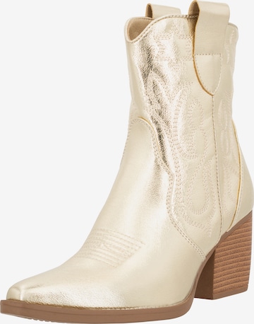 Salinyang Comwboystøvler i guld: forside