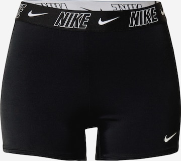 Nike Swim Athletic Bikini Bottoms in Black: front