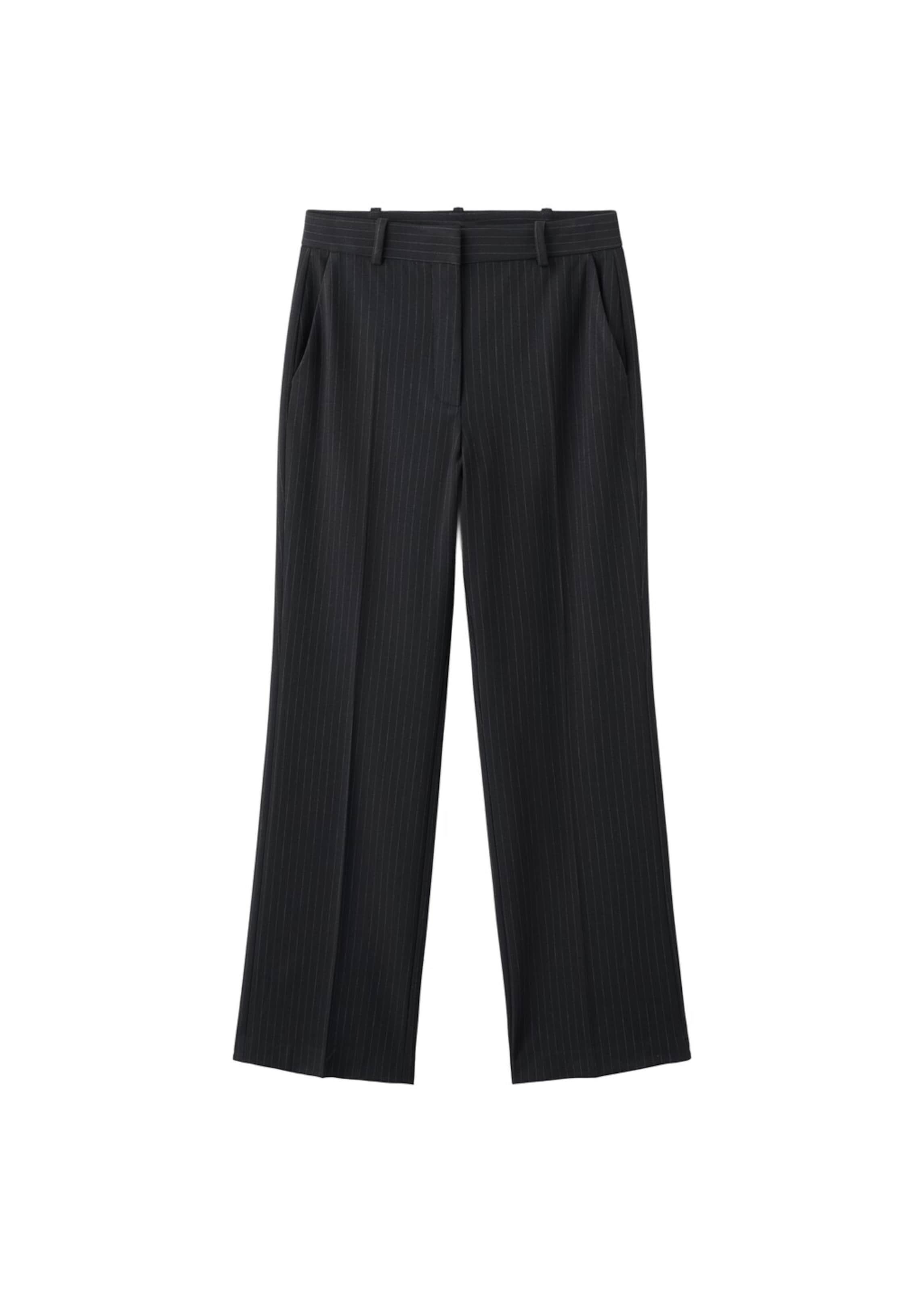 Loosefit Pantalon à plis 'BERGEN' MANGO en bleu : devant