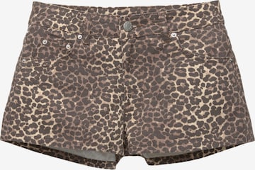 Regular Jeans de la Pull&Bear pe maro: față