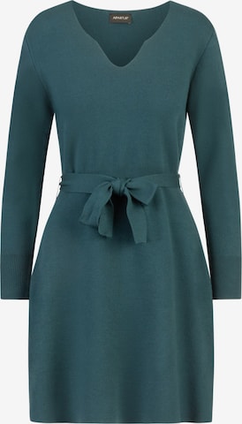 APART Knitted dress in Green: front