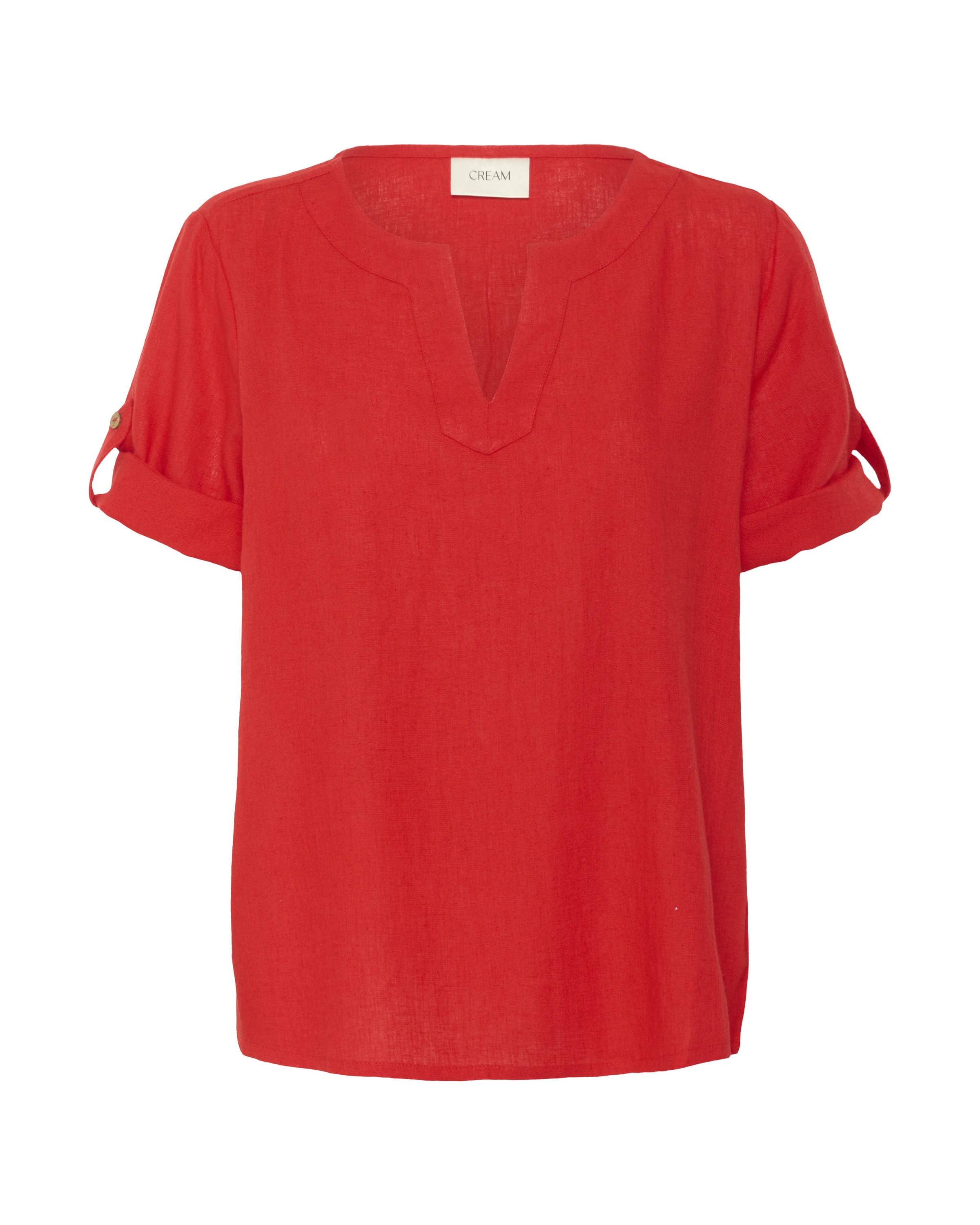 Cream Bluse i rød: forside