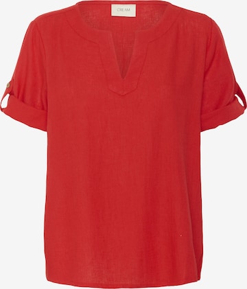 Cream Bluse in Rot: Vorderseite
