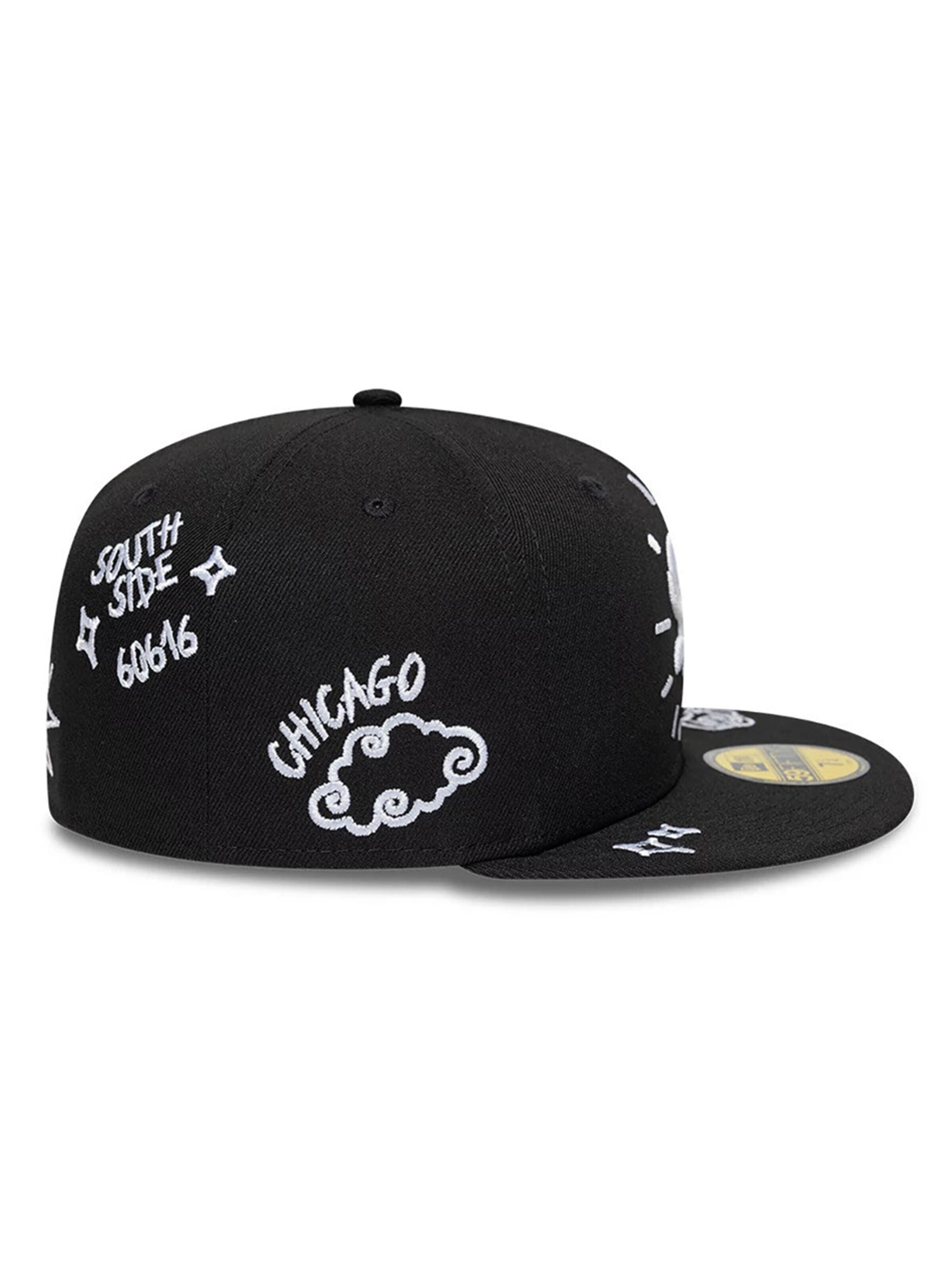 NEW ERA Cap '59FIFTY MLB Chicago White Sox Scribble'‌‌ in Schwarz