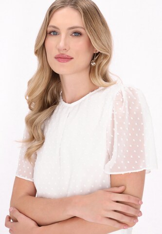 DreiMaster Klassik Bluse 'Classic Look' in Weiß