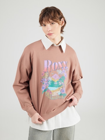 ROXY Μπλούζα φούτερ 'LINEUP' σε καφέ: μπροστά
