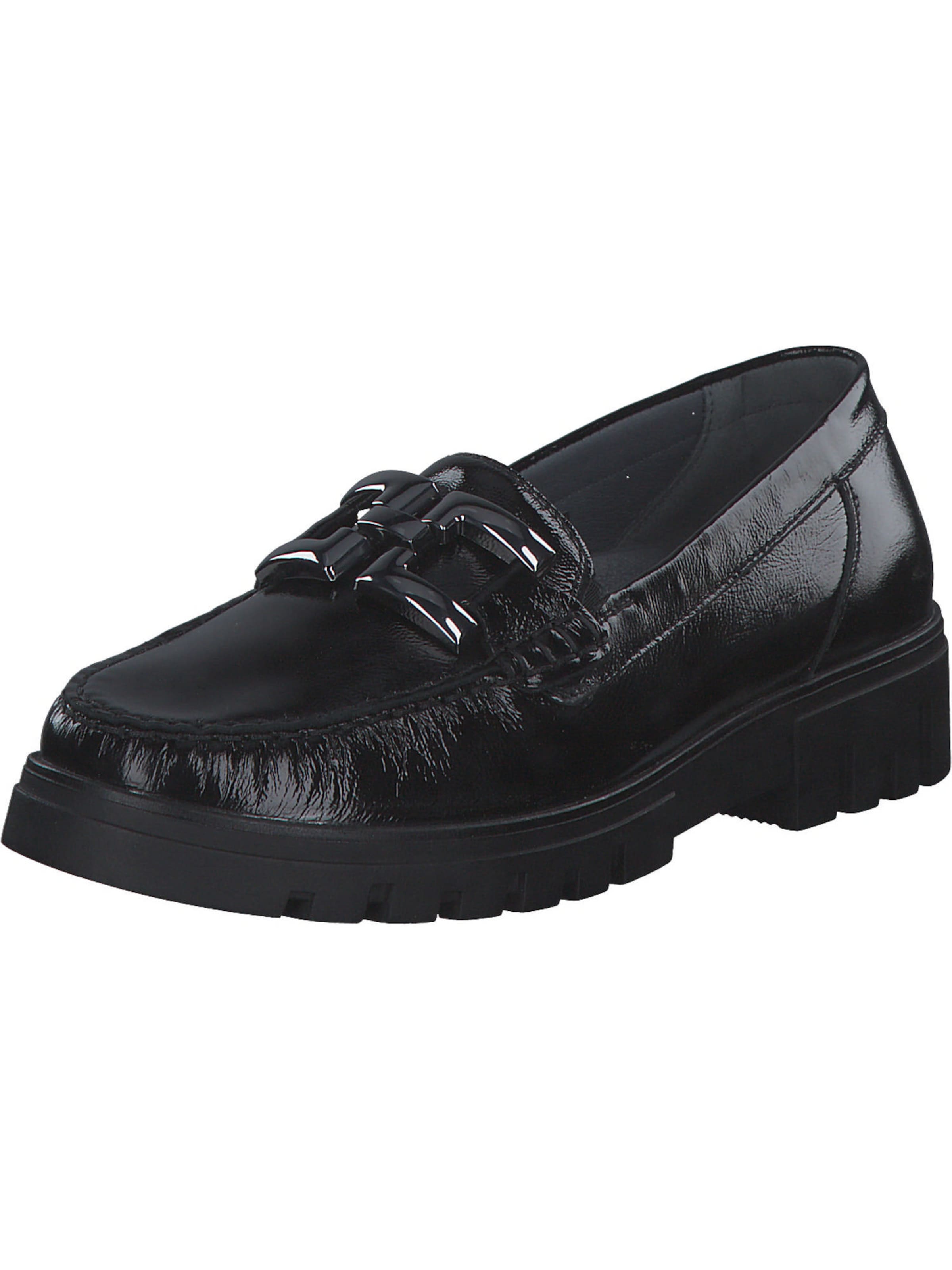 WALDLÄUFER Instappers 'Serena H' in Zwart: voorkant