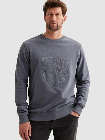 PME Legend Sweatshirt 'PME LEGEND - Sweatshirt with embroidered artwork' in Grijs: voorkant