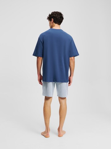 Pyjama court 'Ikon' Karl Lagerfeld en bleu