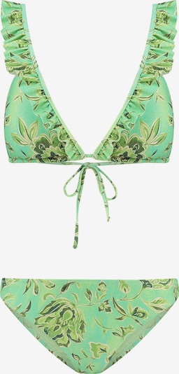 Shiwi Bikini 'Bobby' en beige / vert / vert clair / vert foncé, Vue avec produit