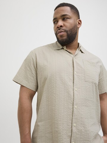Jack & Jones Plus Regular fit Overhemd in Grijs