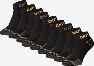 CATERPILLAR Enkelsokken 'CAT Enkelsokken Heren Work Sneakers 9-paar Korte Werksokken' in Zwart: voorkant