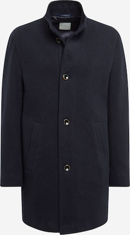 Coupe regular Manteau mi-saison bugatti en bleu : devant