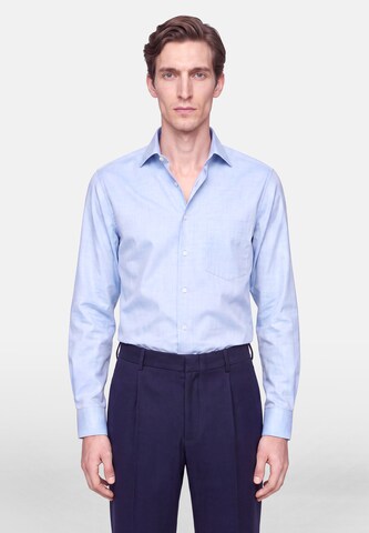 Coupe regular Chemise SEIDENSTICKER en bleu : devant