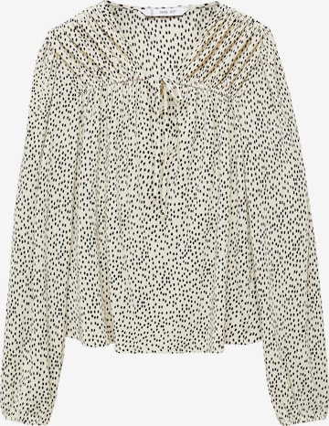 MANGO Blouse 'POMELO' in Beige: voorkant