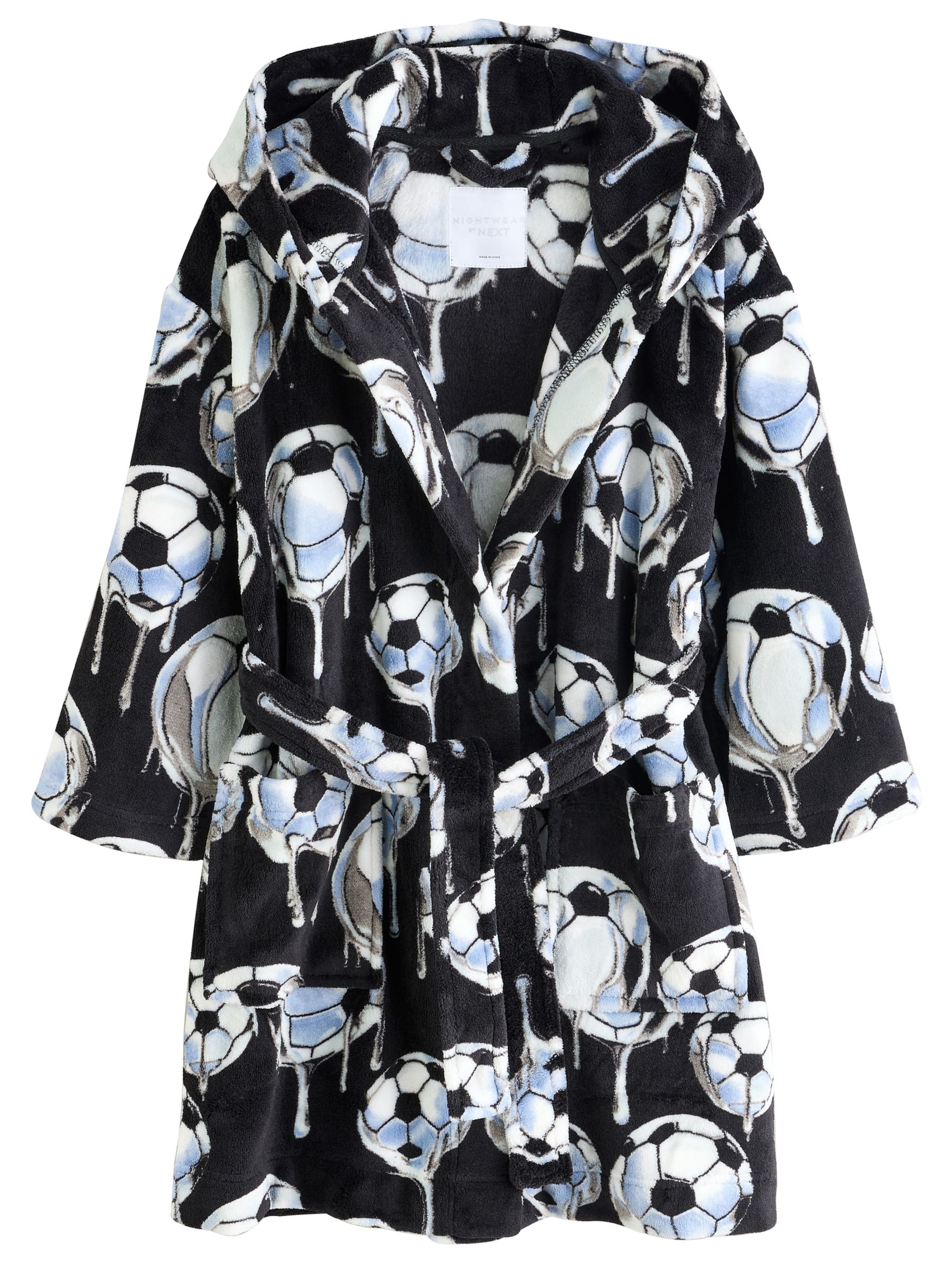 Next Банный халат в Черный: спереди