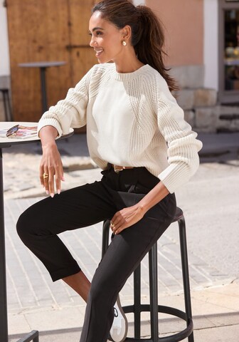 LASCANA Pullover in Weiß