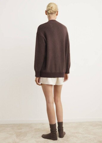 MANGO Knit Cardigan 'Dani' in Brown
