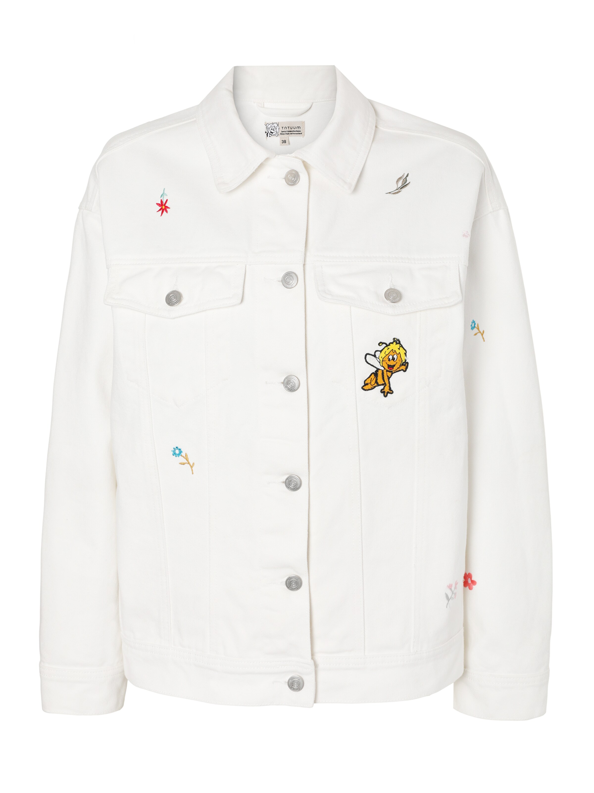 TATUUM Kevad-sügisjope, värv valge: eest vaates