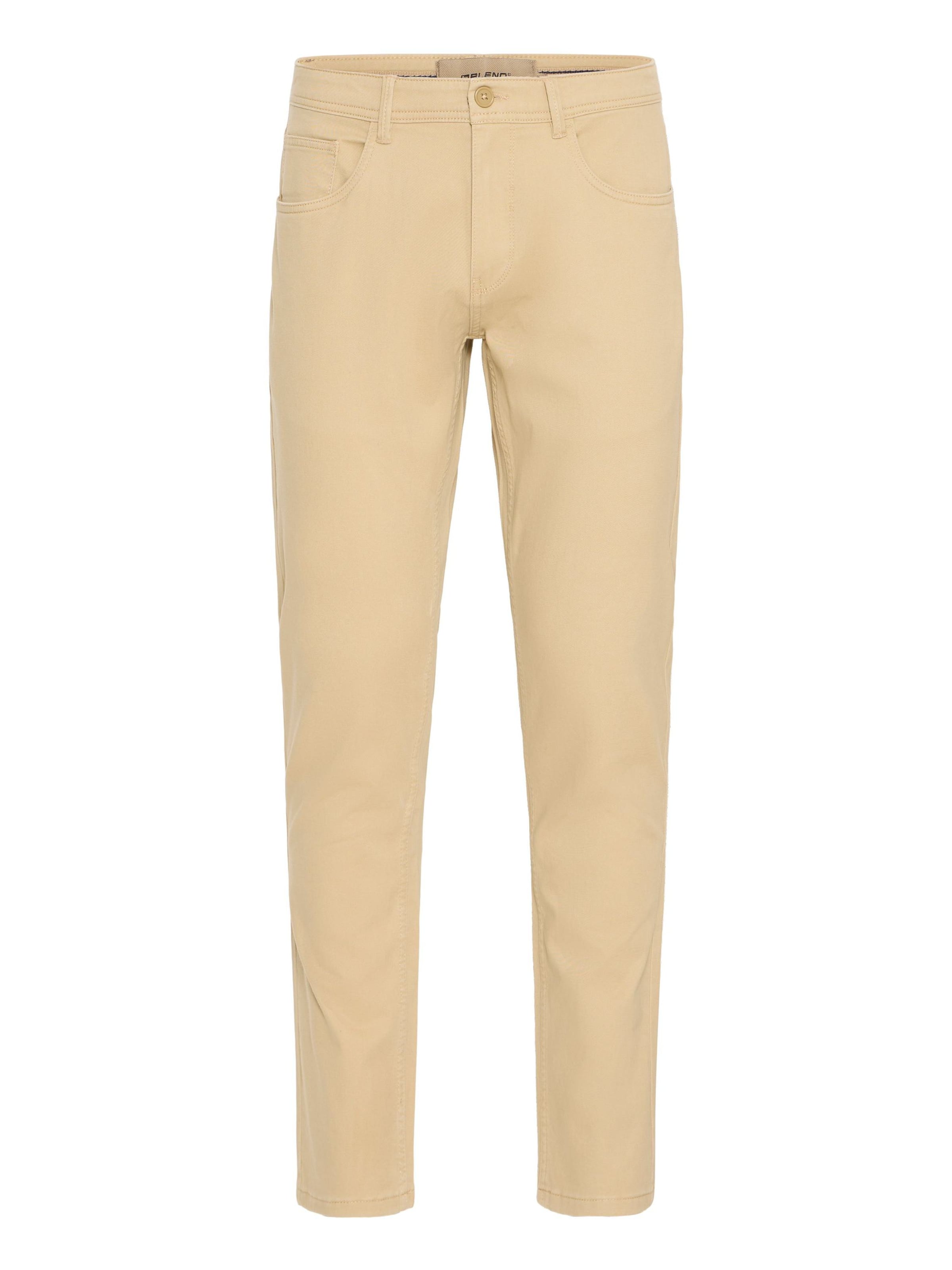 BLEND Regular Chino ' BHEDNAN twill 5-pocket' in Bruin: voorkant