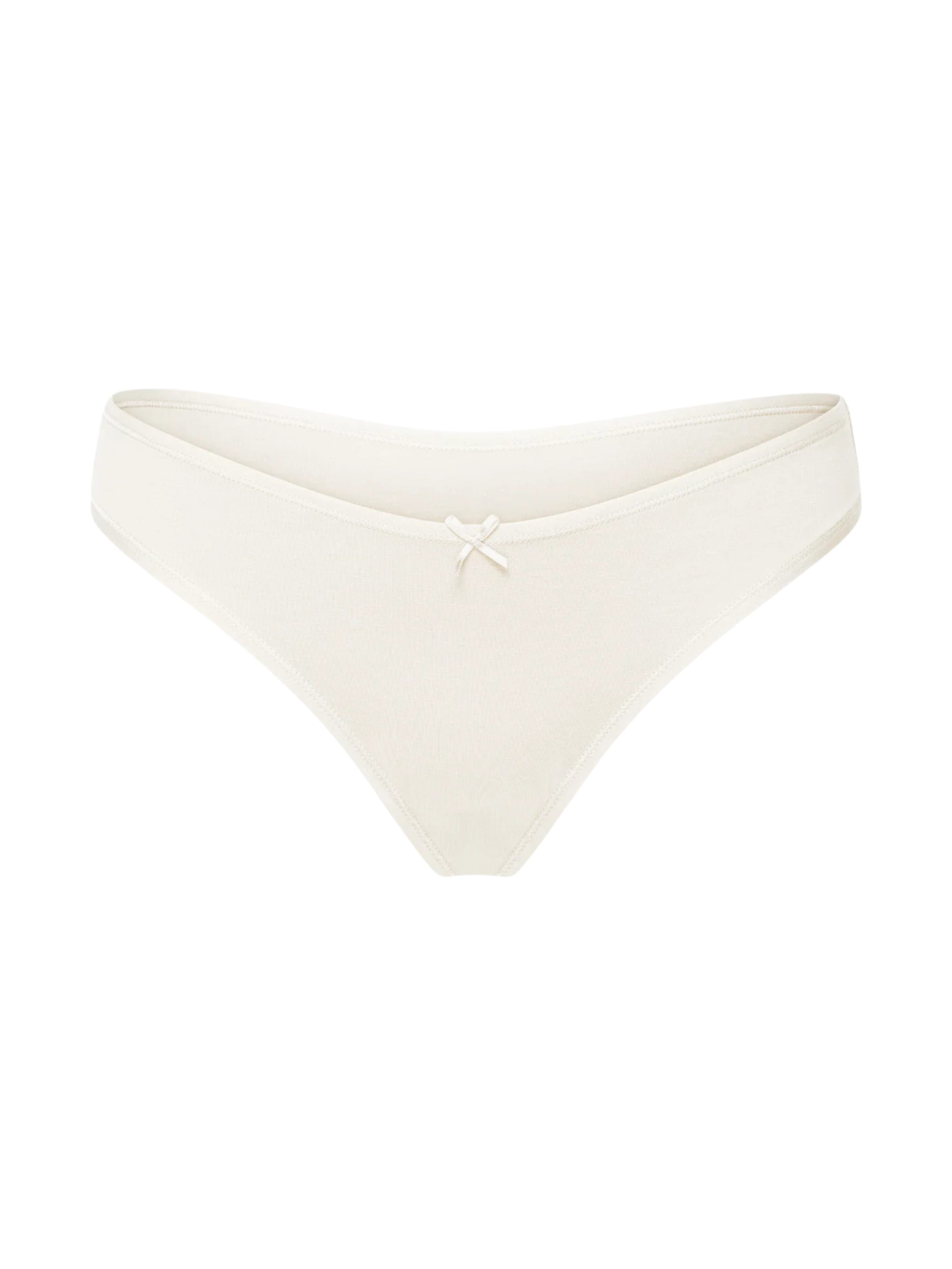 cfab (formerly creamy fabrics) Slip 'Cotton String'‌‌‌‌‌‌‌ in Weiß: Vorderseite