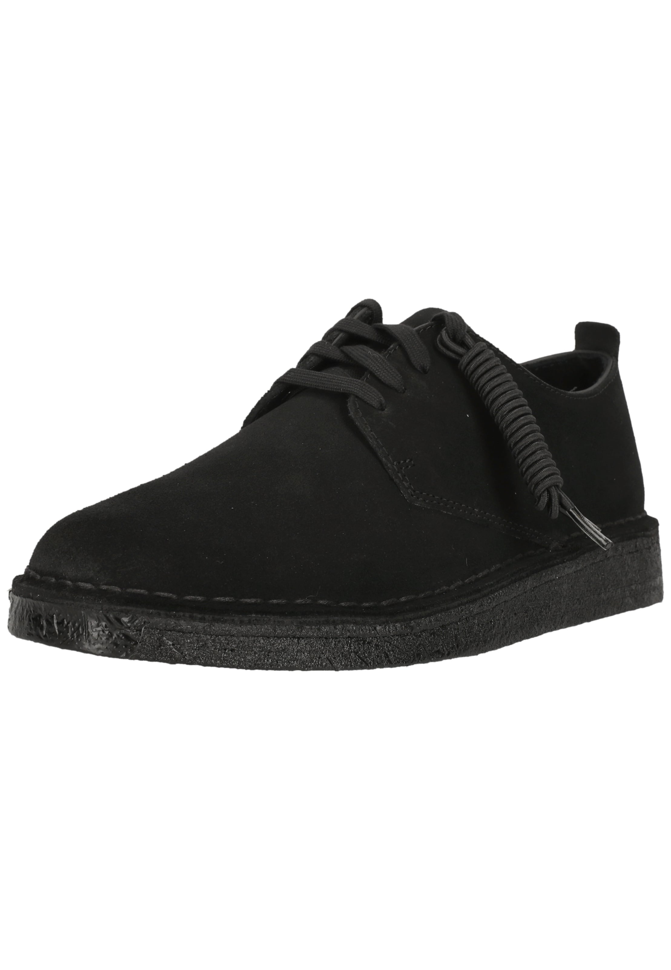 CLARKS Athletic lace-up shoe 'Coal London Black Sde' in Black: front