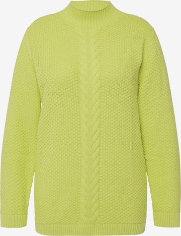 Pull-over Ulla Popken en jaune : devant