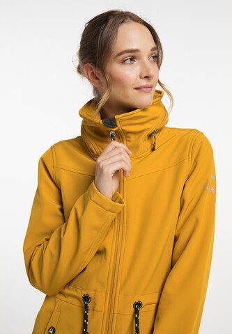 Schmuddelwedda Toiminnallinen pitkä takki 'Albee' värissä keltainen