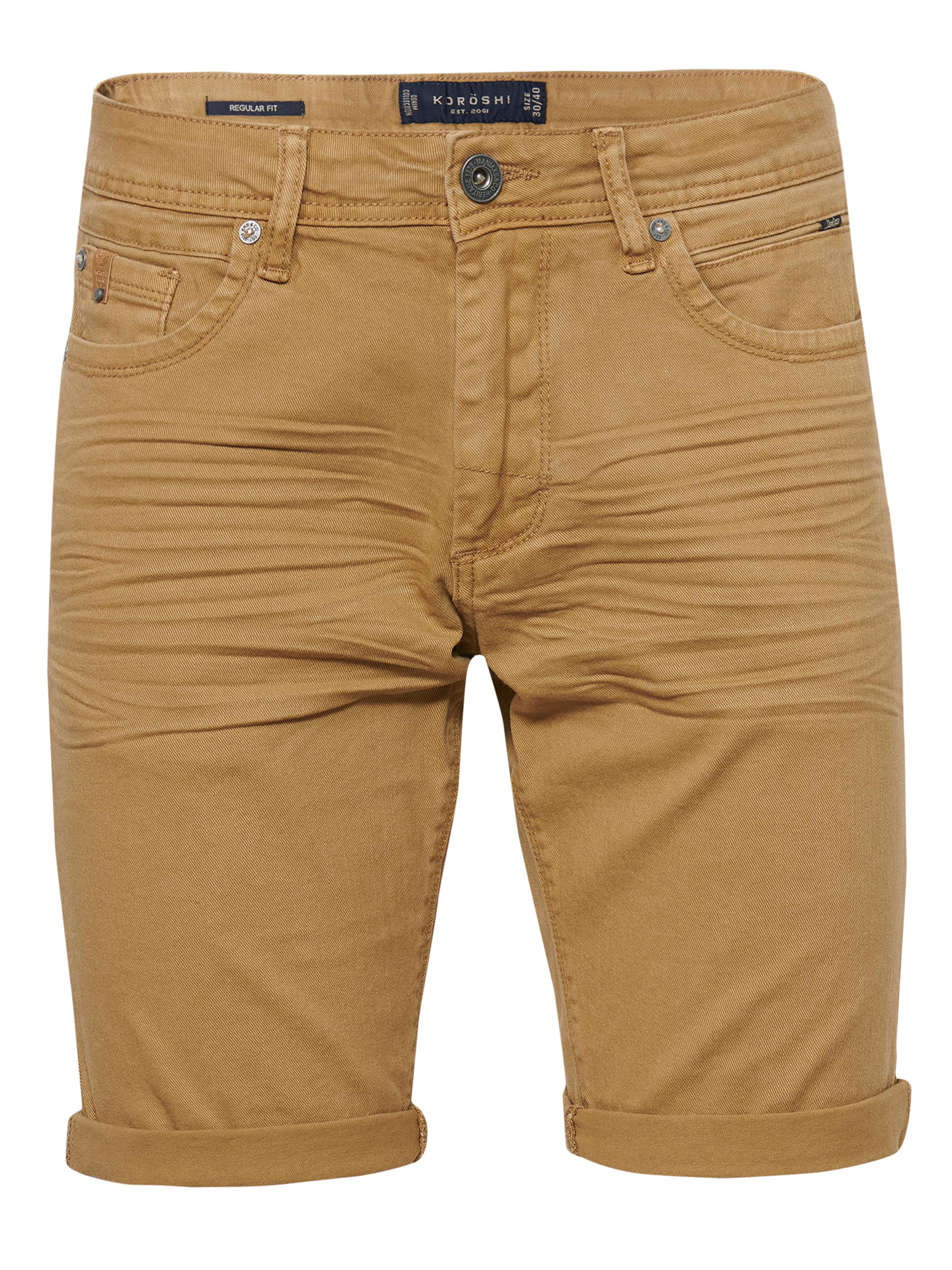 KOROSHI Παντελόνι σε καφέ: μπροστά