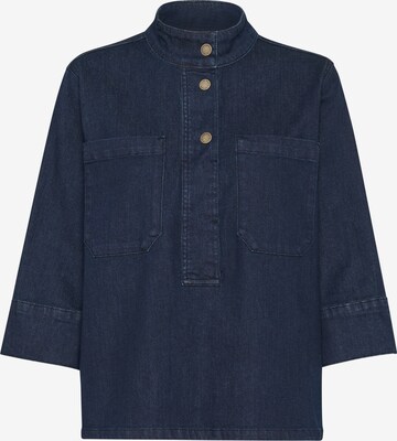 My Essential Wardrobe Blouse in Blauw: voorkant