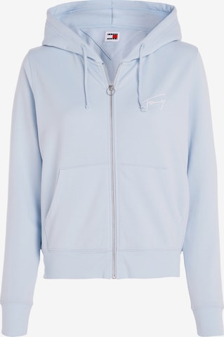 Tommy Jeans Zip-Up Hoodie in Blue: front