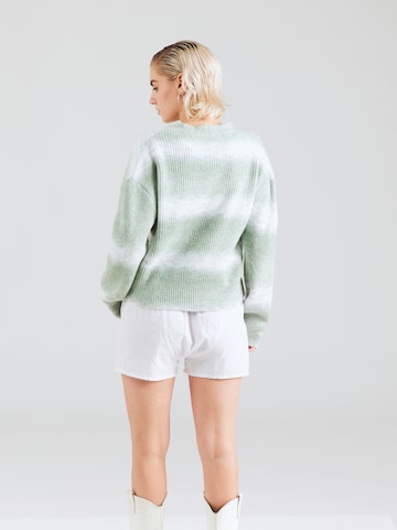 ABOUT YOU Knit Cardigan 'Silva' in Green