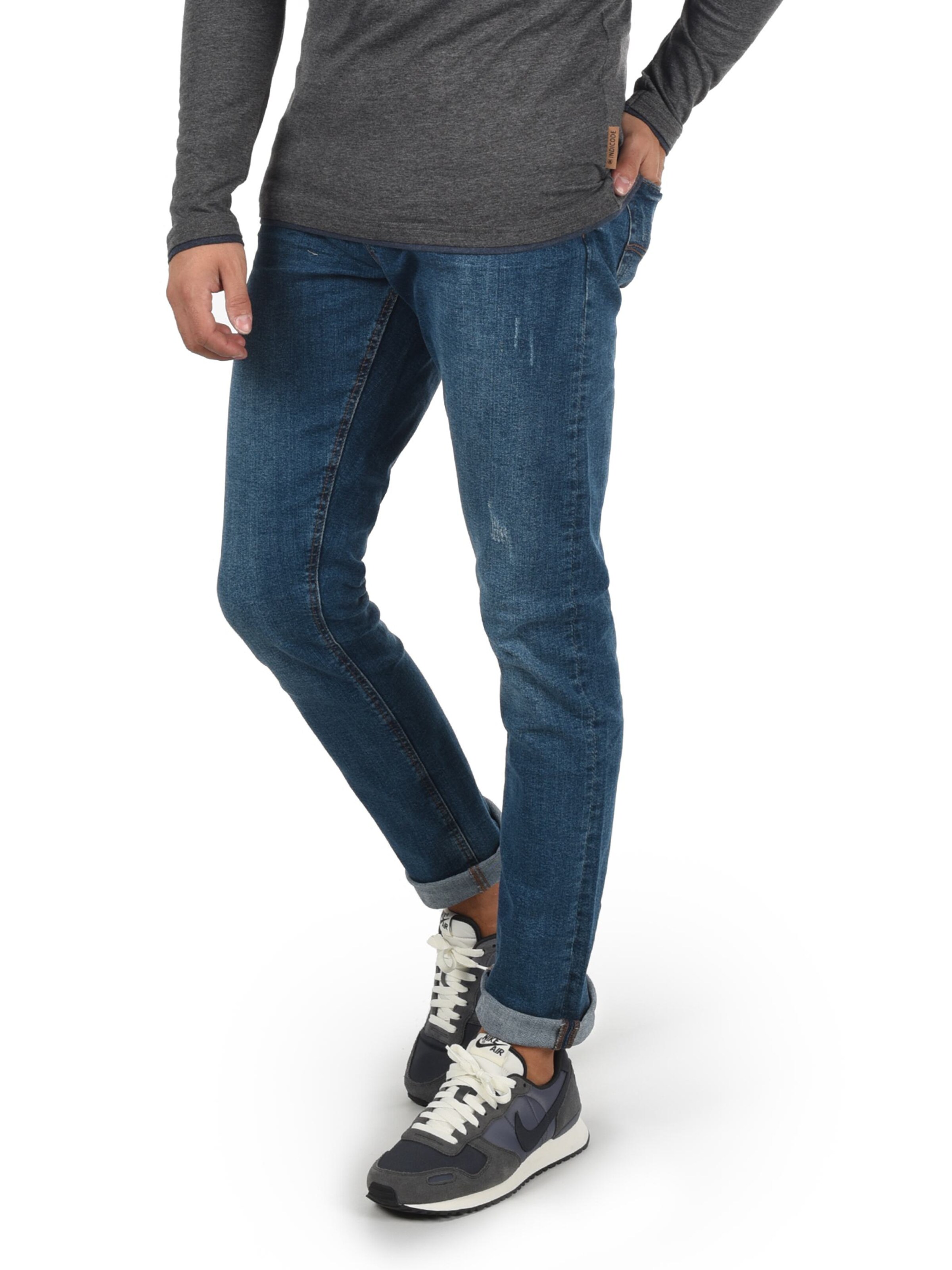 INDICODE JEANS Slimfit Jeans 'Aldersgate' in Blauw: voorkant