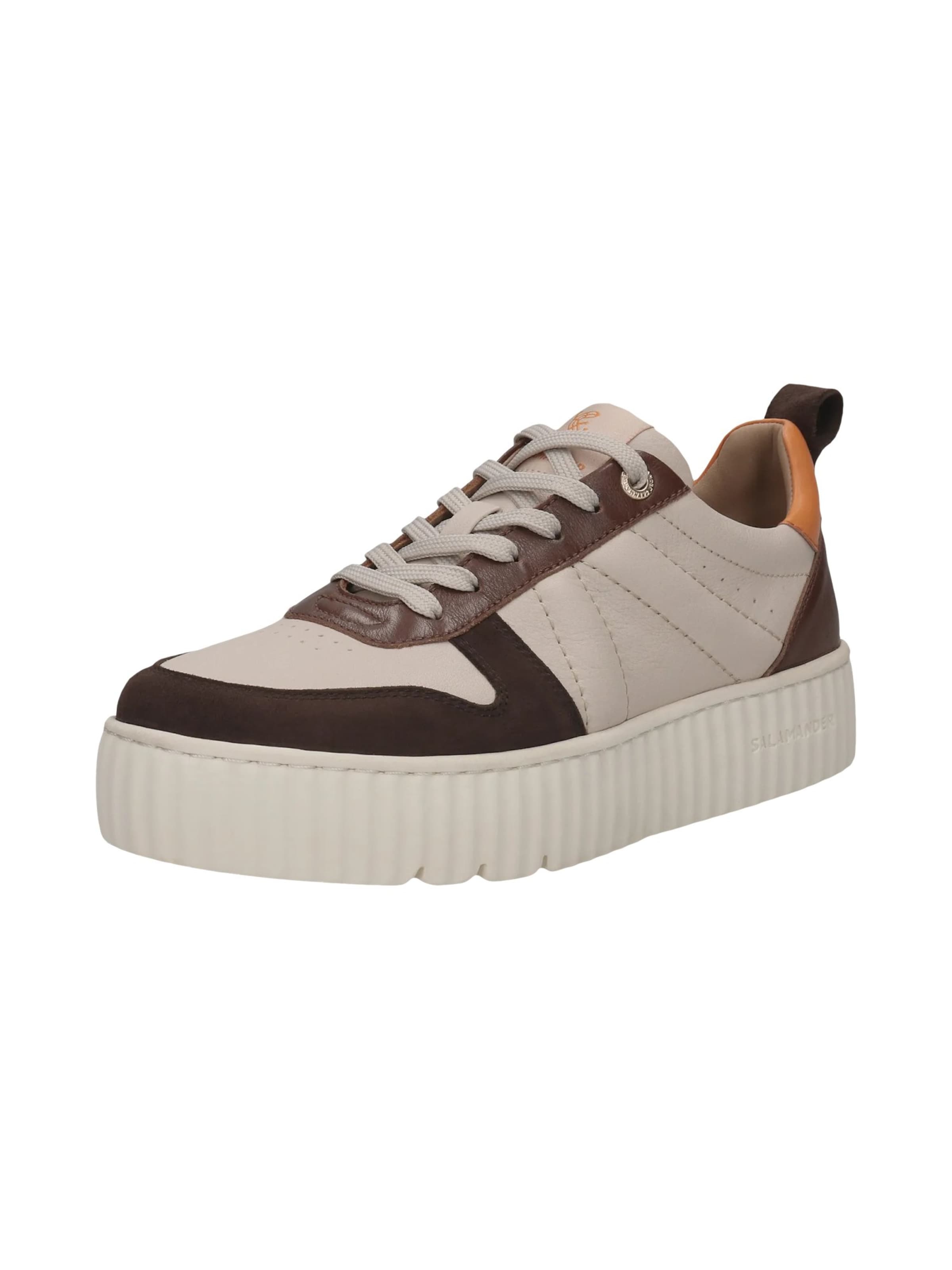 SALAMANDER Platform trainers in Beige: front