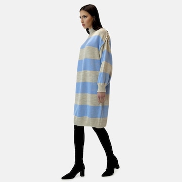 Elara Knitted dress in Blue