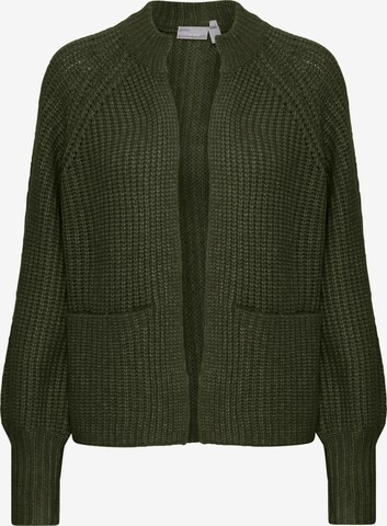 Fransa Knit Cardigan 'BEVERLY' in Green: front